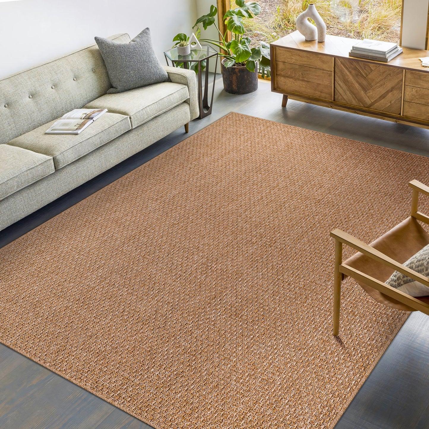 Ljuva Home Nordic Breeze Outdoor Polypropylene Rug Jord Collection 1002 - Turkish Crafted, Perfect for Swedish Homes