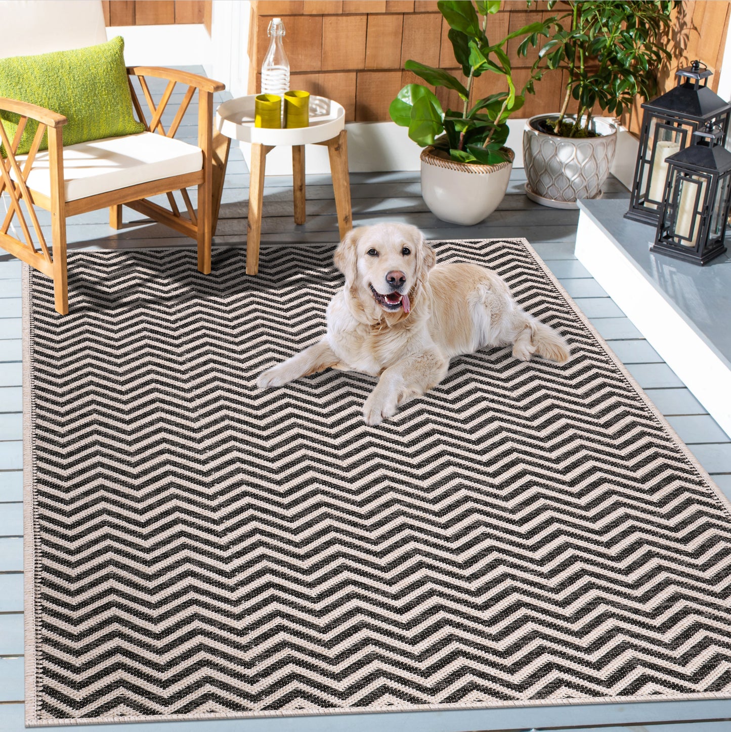 Ljuva Home Nordic Breeze Outdoor Polypropylene Rug Jord Collection 1004 - Turkish Crafted, Perfect for Swedish Homes