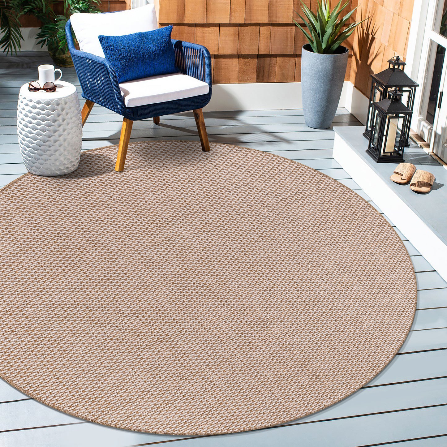 Ljuva Home Nordic Breeze Outdoor Polypropylene Rug - Turkish Crafted, Perfect for Swedish Homes