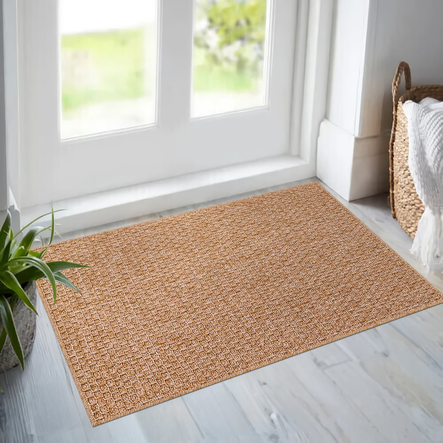 Ljuva Home Nordic Breeze Outdoor Polypropylene Rug Jord Collection 1002 - Turkish Crafted, Perfect for Swedish Homes