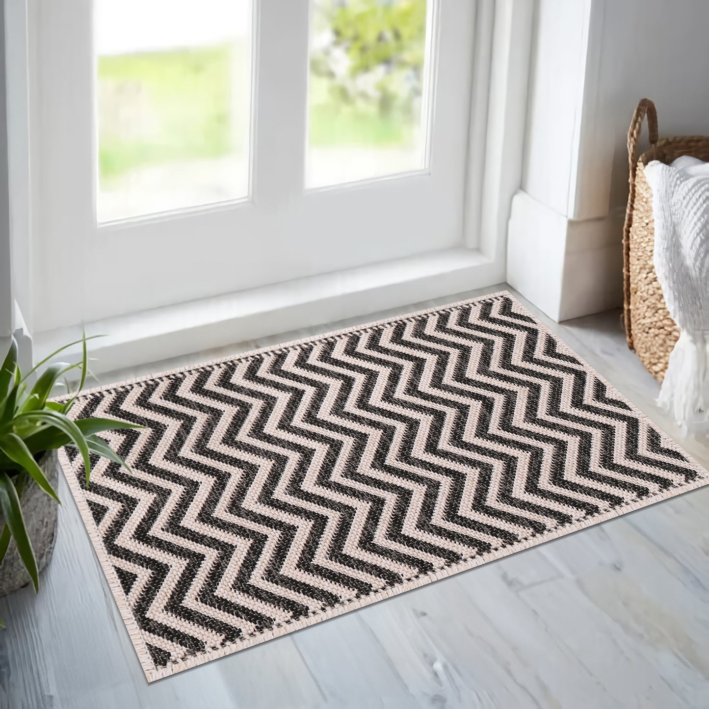 Ljuva Home Nordic Breeze Outdoor Polypropylene Rug Jord Collection 1004 - Turkish Crafted, Perfect for Swedish Homes