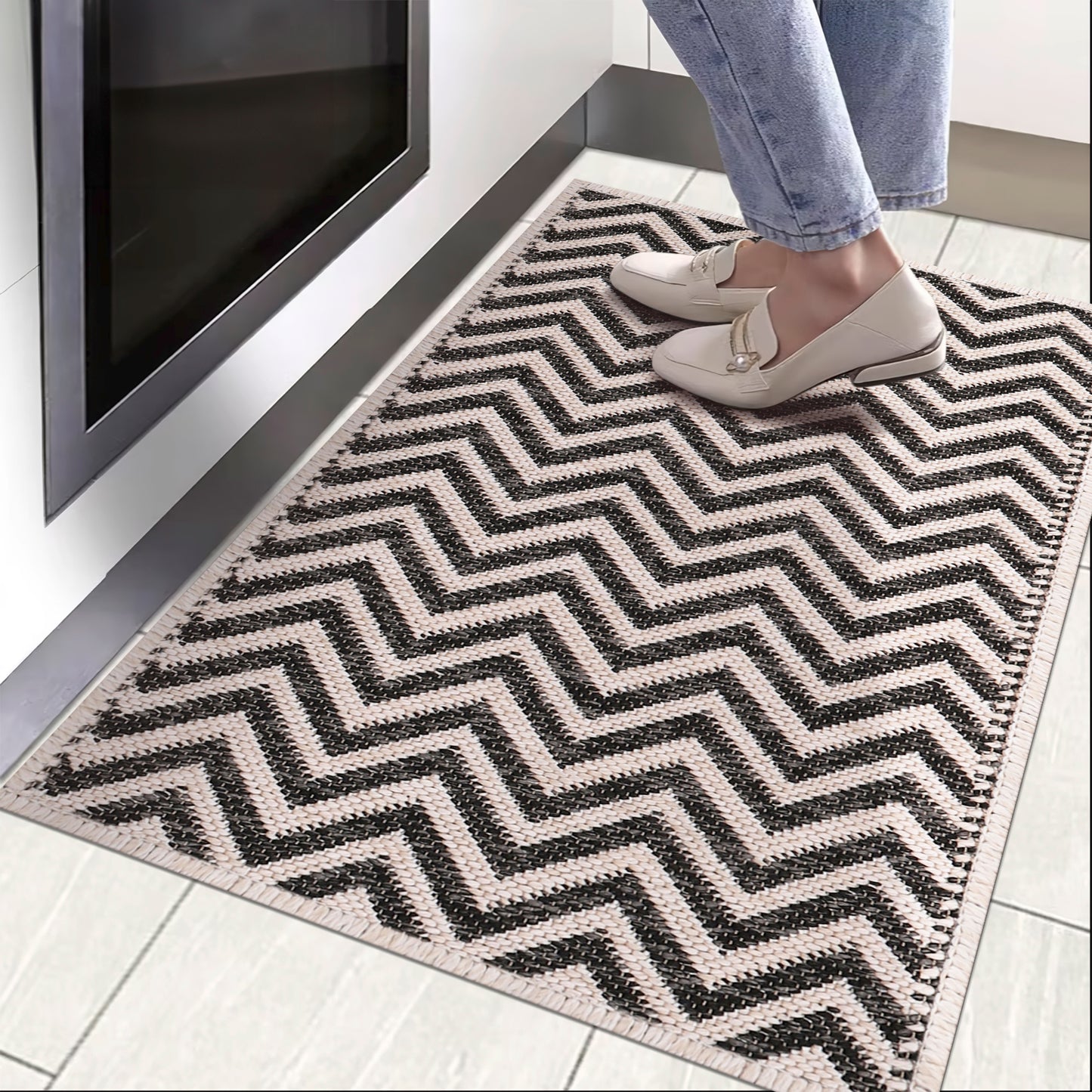Ljuva Home Nordic Breeze Outdoor Polypropylene Rug Jord Collection 1004 - Turkish Crafted, Perfect for Swedish Homes