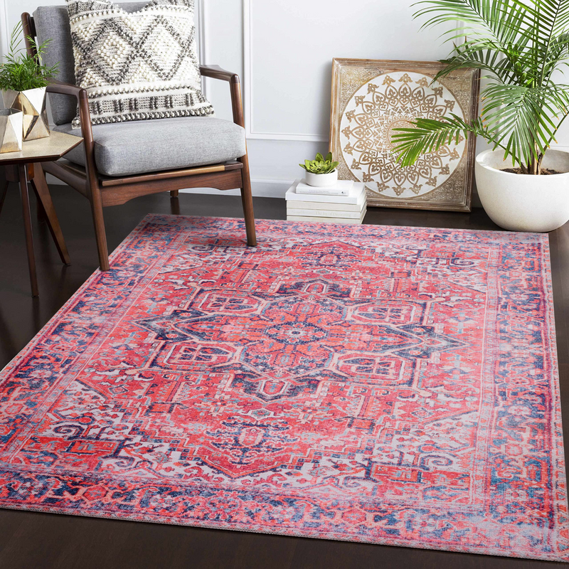 Sultanabad Rust Red – washable rug