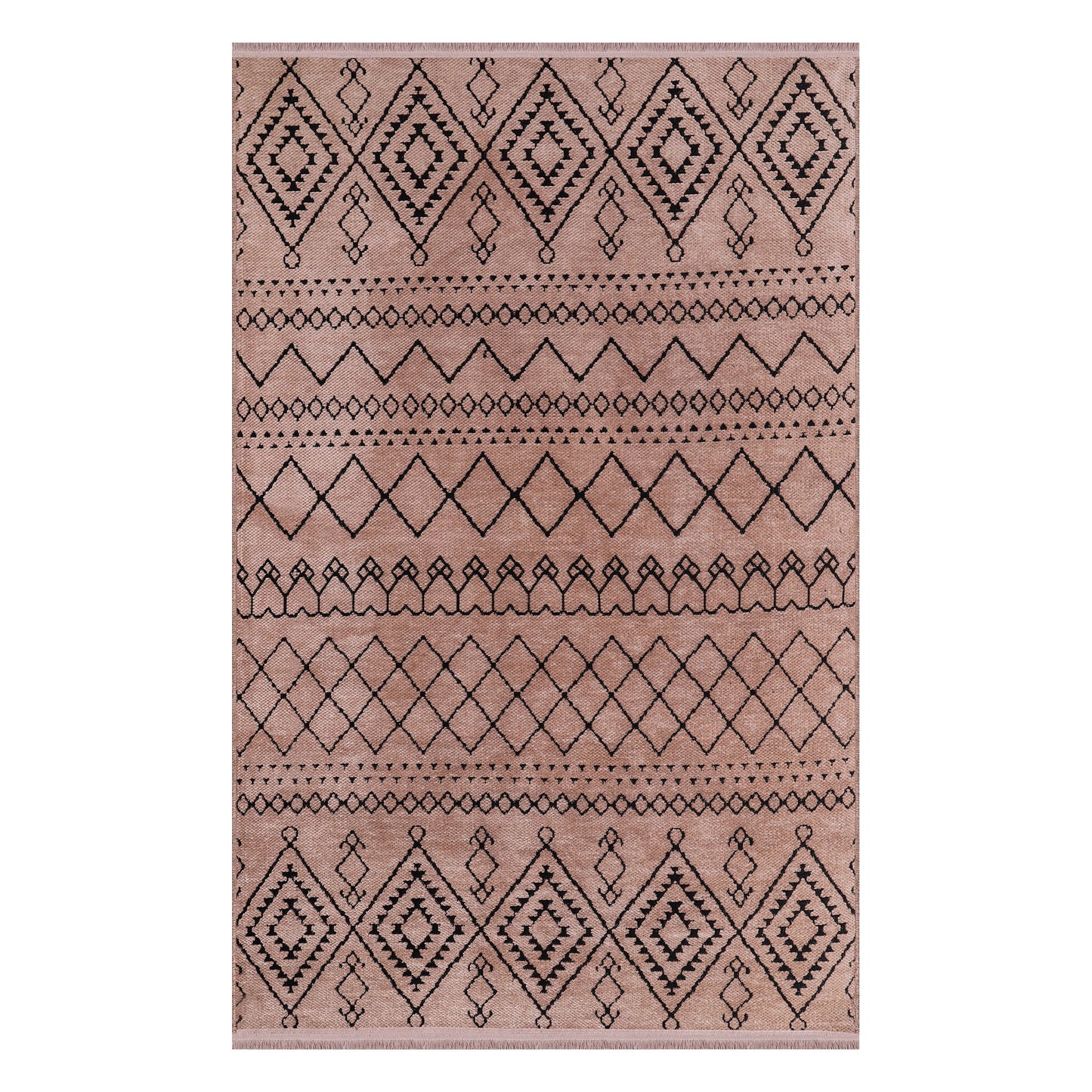 Ljuva Home Machine Washable Rug RW1801 – BROWN Soft Chenille
