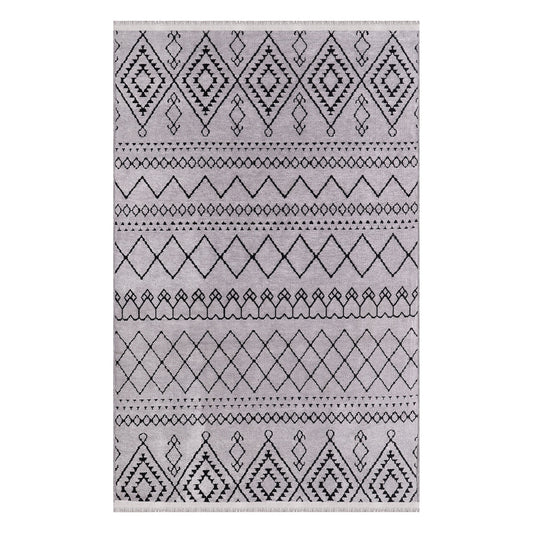 Ljuva Home Machine Washable Rug RW1801 – GRAY Soft Chenille