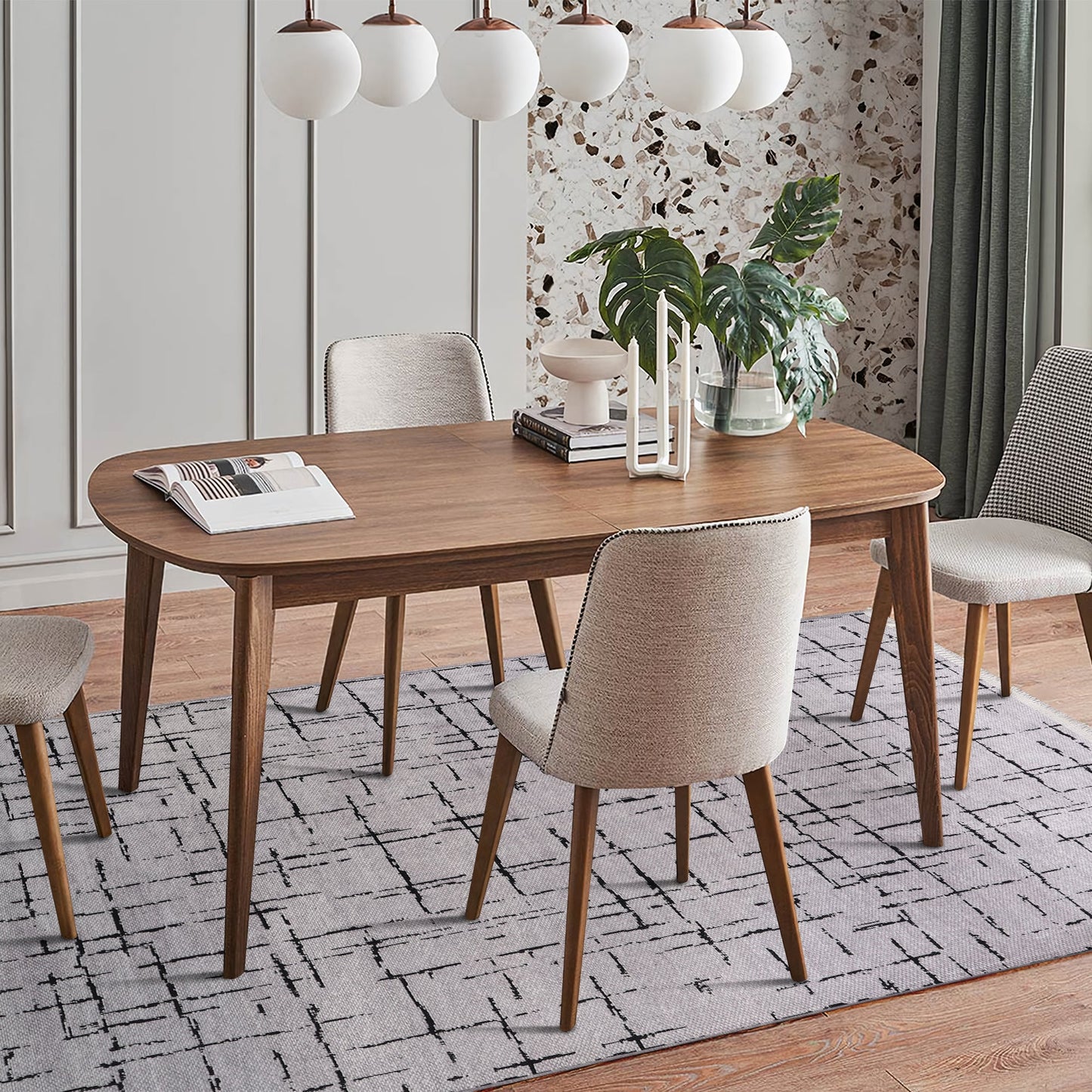 Ljuva Home Machine Washable Rug NT201 – GRAY Soft Chenille