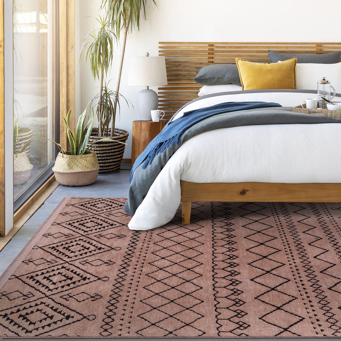 Ljuva Home Machine Washable Rug RW1801 – BROWN Soft Chenille