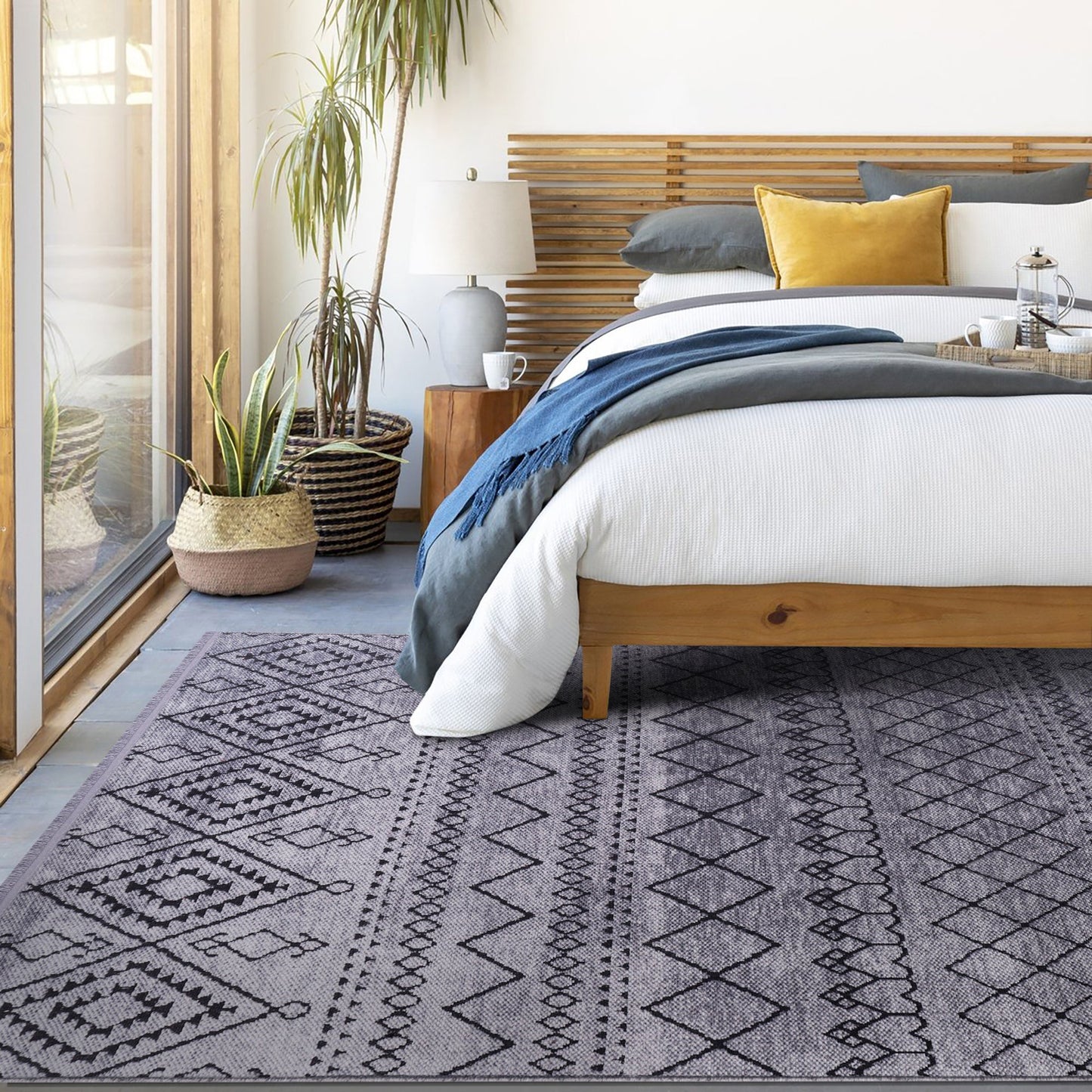 Ljuva Home Machine Washable Rug RW1801 – DARK GRAY Soft Chenille