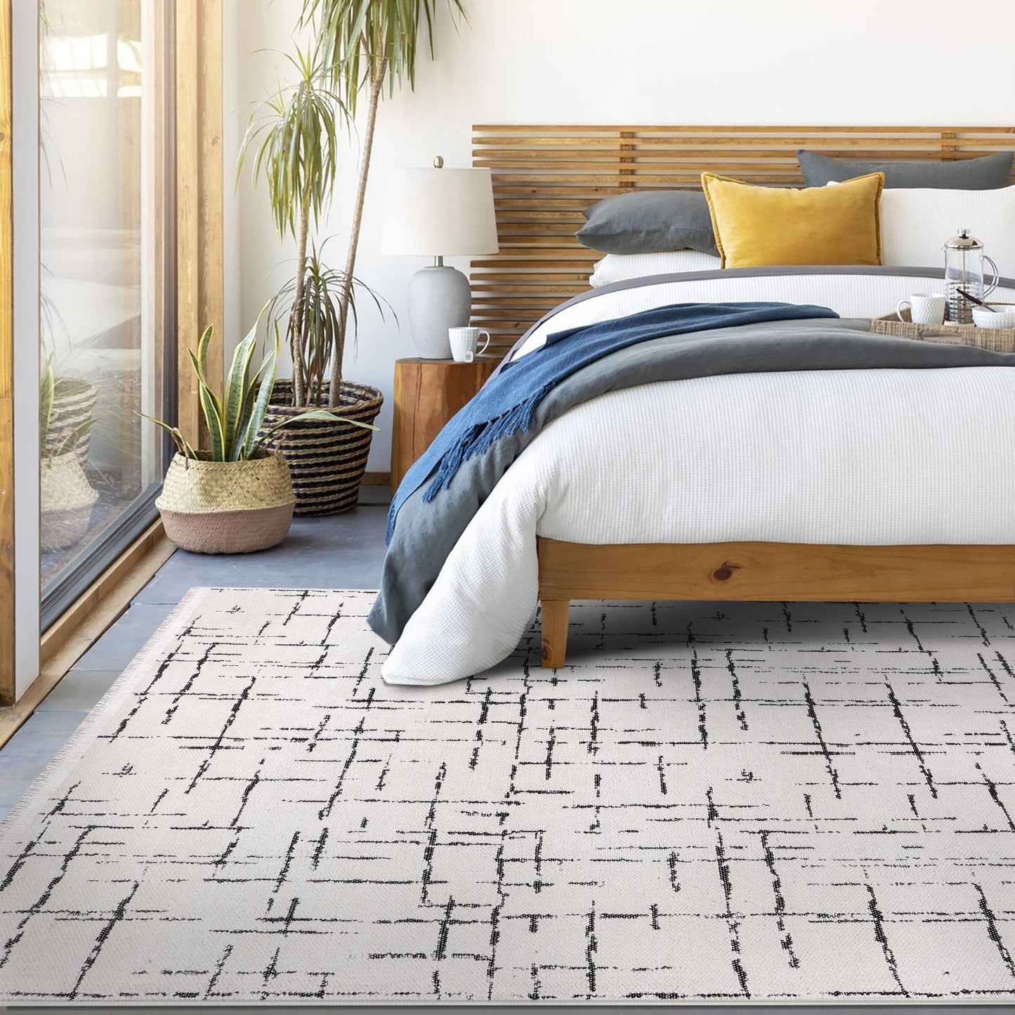 Ljuva Home Machine Washable Rug NT201 – WHITE Soft Chenille