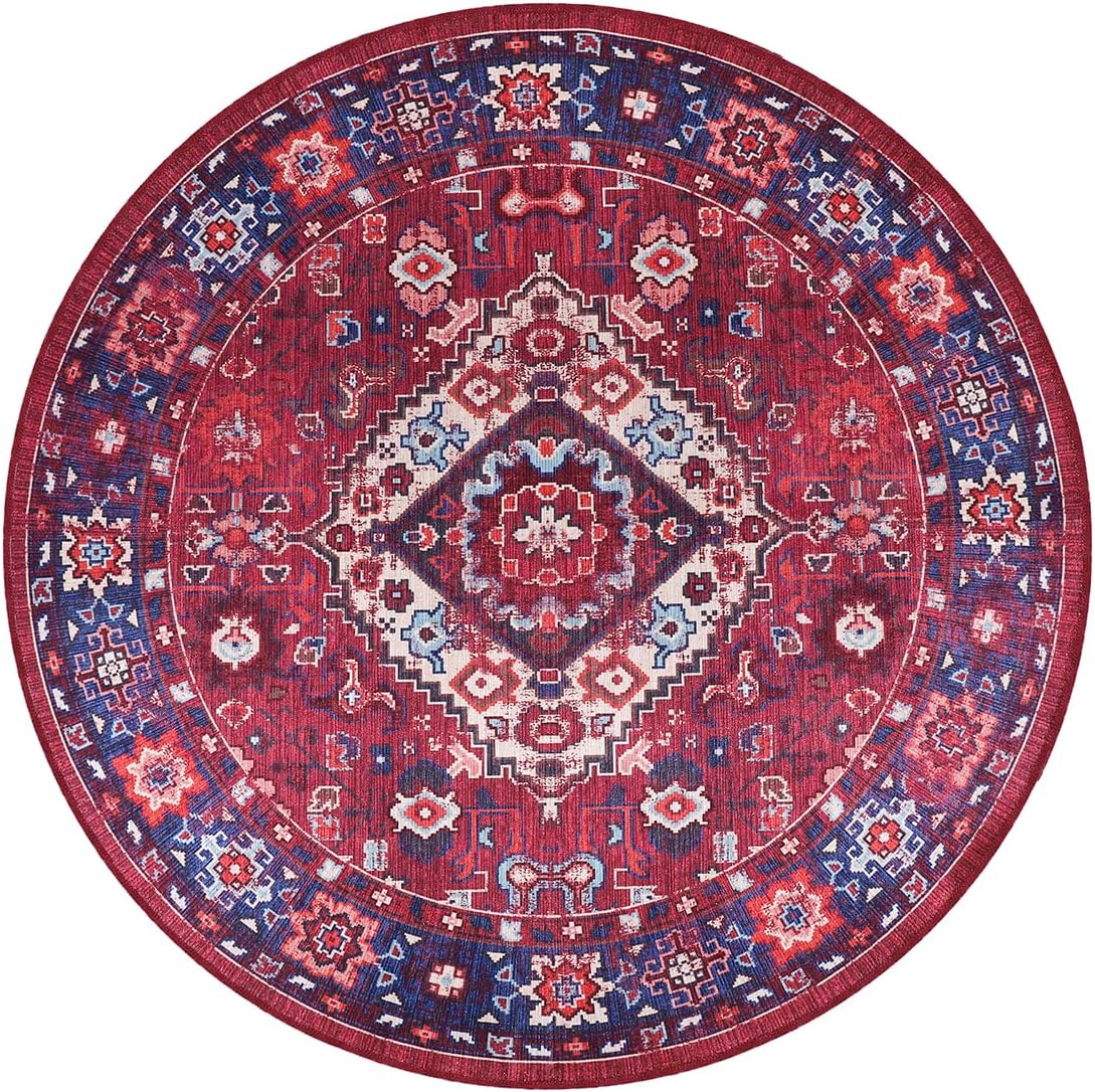 Ljuva Home Geometric Black & White Patchwork Washable Rug Design 1307