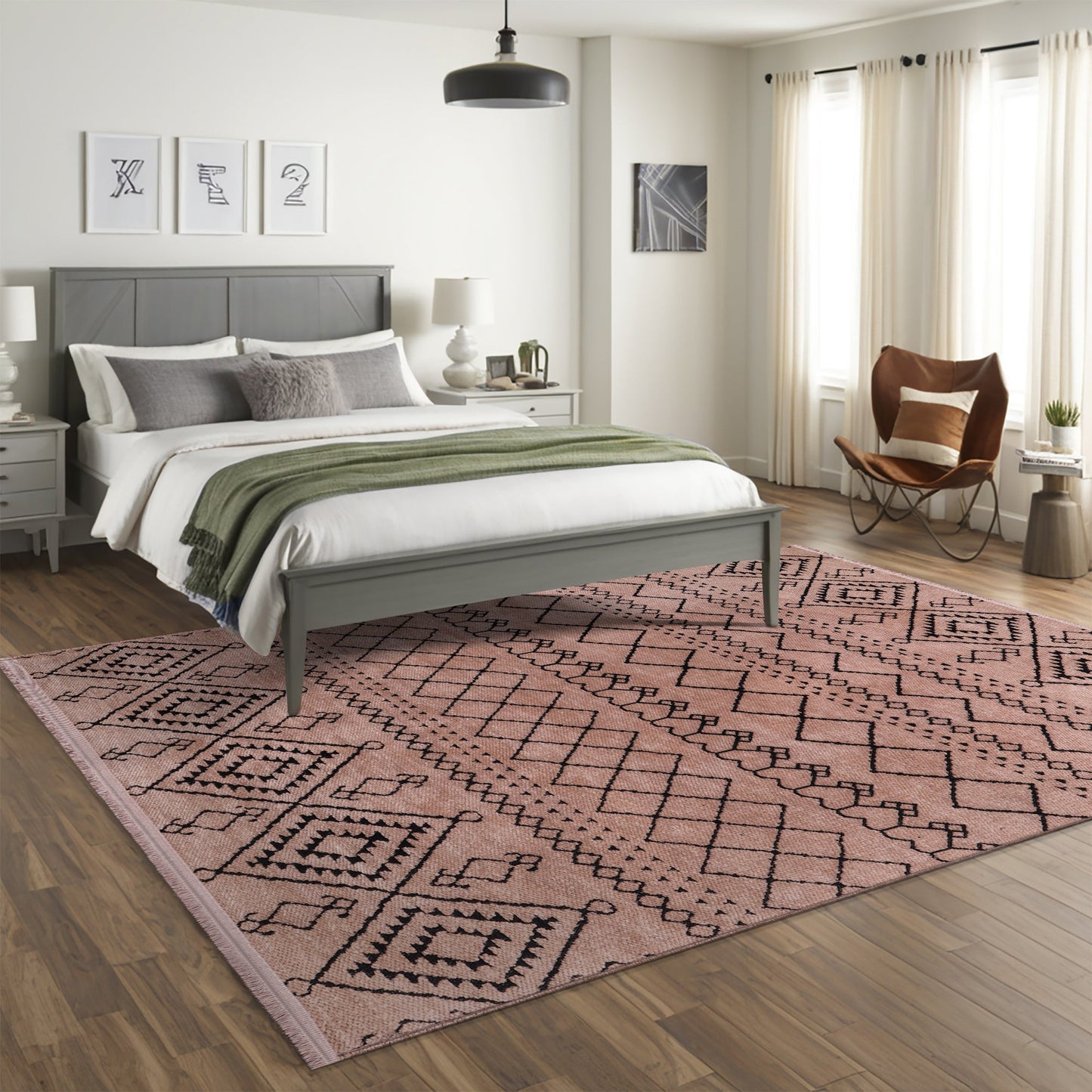 Ljuva Home Machine Washable Rug RW1801 – BROWN Soft Chenille