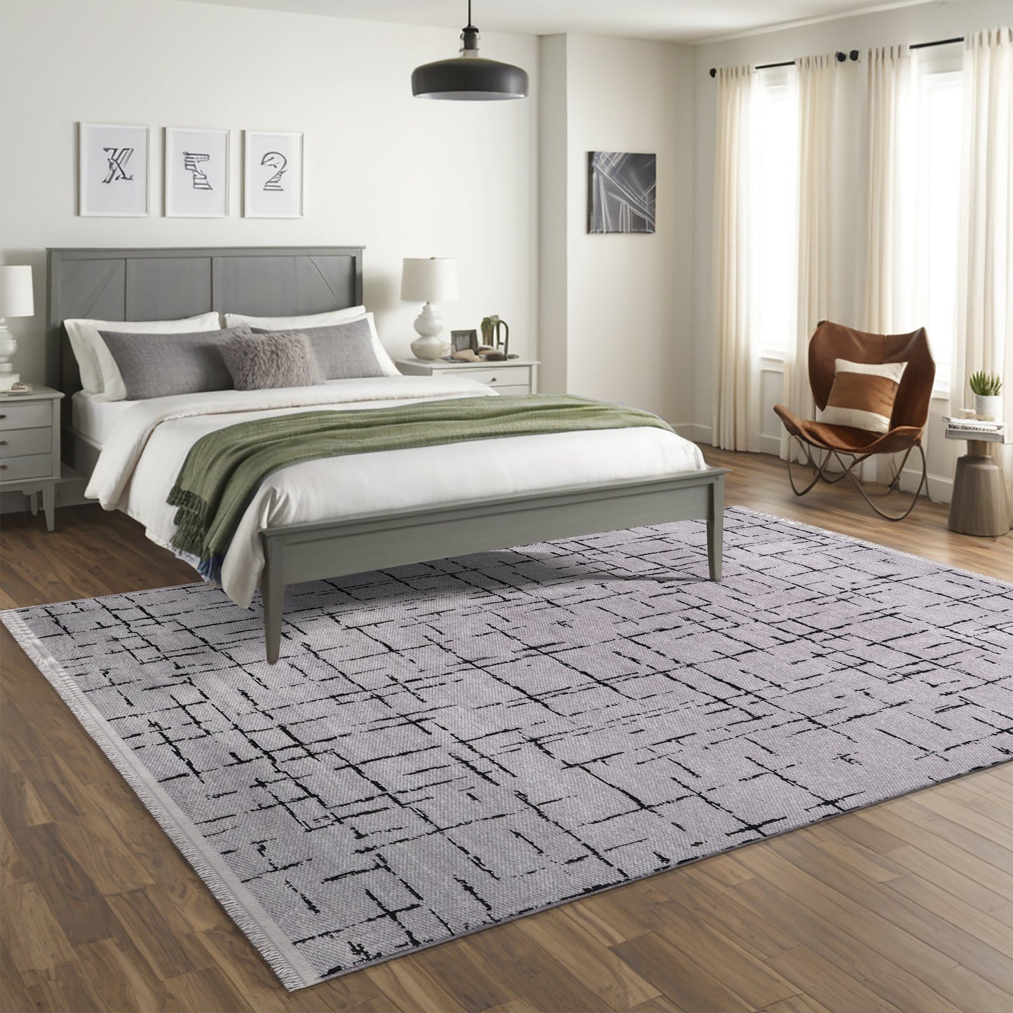 Ljuva Home Machine Washable Rug NT201 – GRAY Soft Chenille