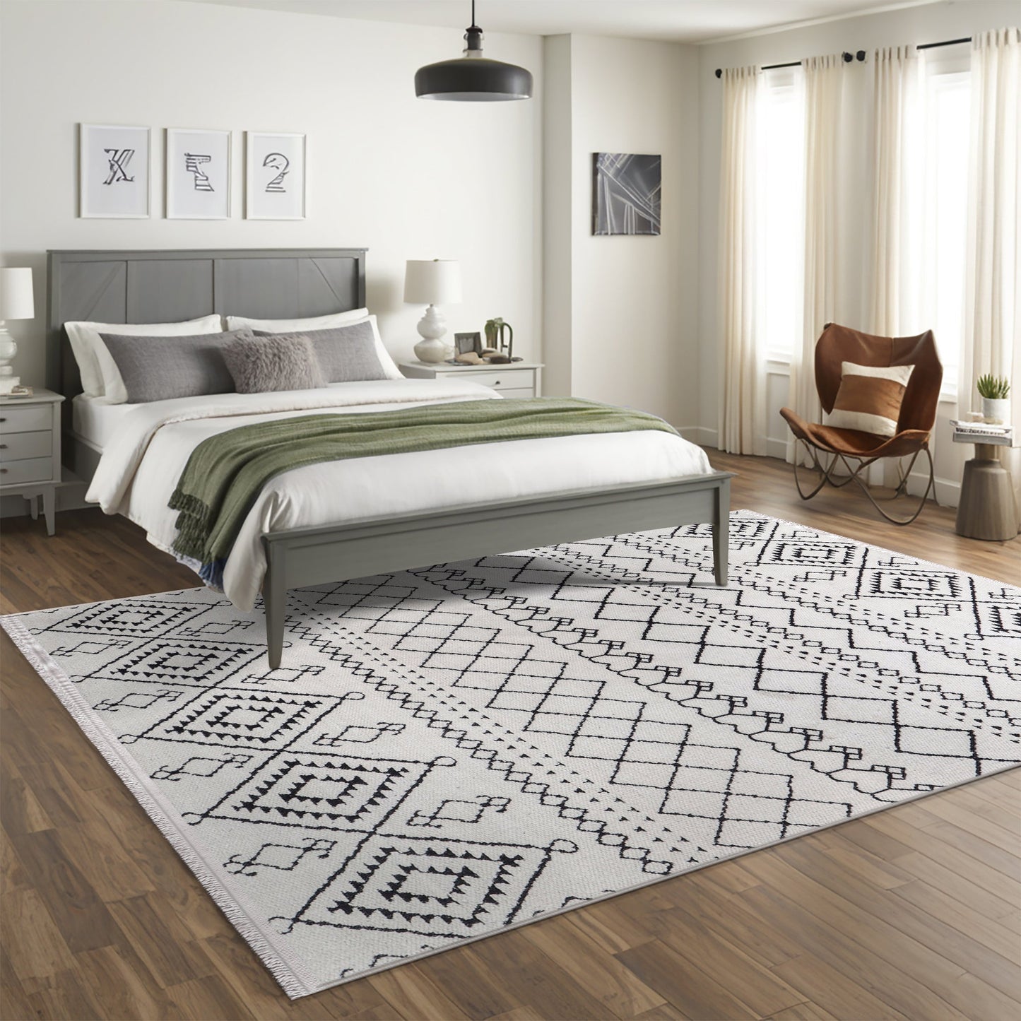 Ljuva Home Machine Washable Rug RW1801 – WHITE Soft Chenille