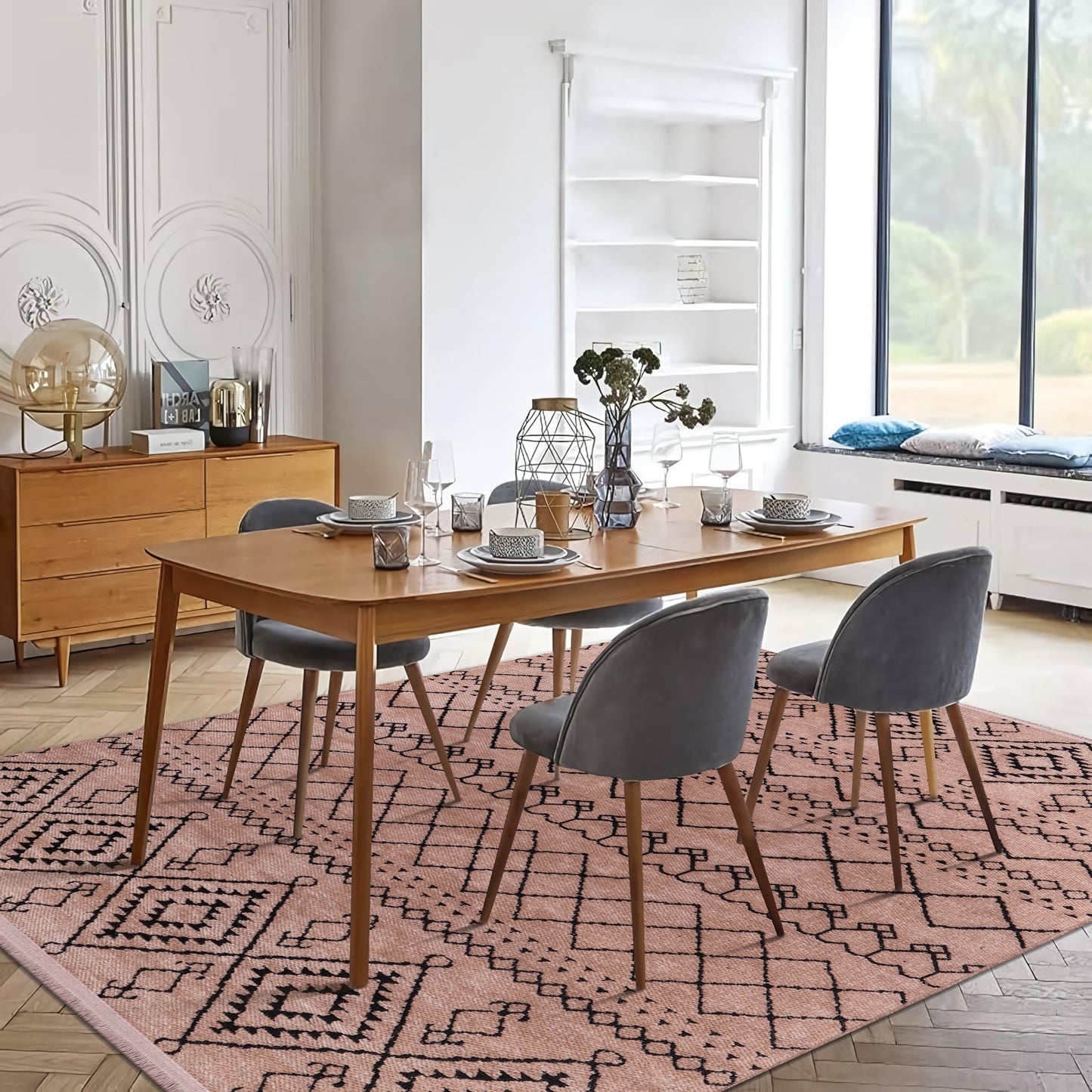 Ljuva Home Machine Washable Rug RW1801 – BROWN Soft Chenille