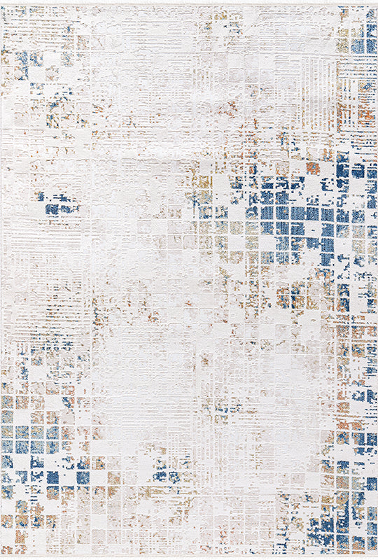 Ljuva Home Cream Modern Zenta ZN001 Area Rug – Acrylic and Polyester, Non‑Shed, Easy‑Clean, Durable | Bedroom, Study, Kids Room, Entryway