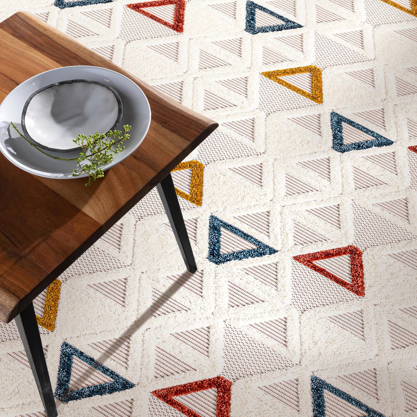 Ljuva Home Area Rug for Living Room, Bedroom & Hallway – Soft & Durable Low Pile Area Rugs – Bohemian, Aztec & Boho Style – Pet & Kid-Friendly, Ideal for High-Traffic Areas (Copy)