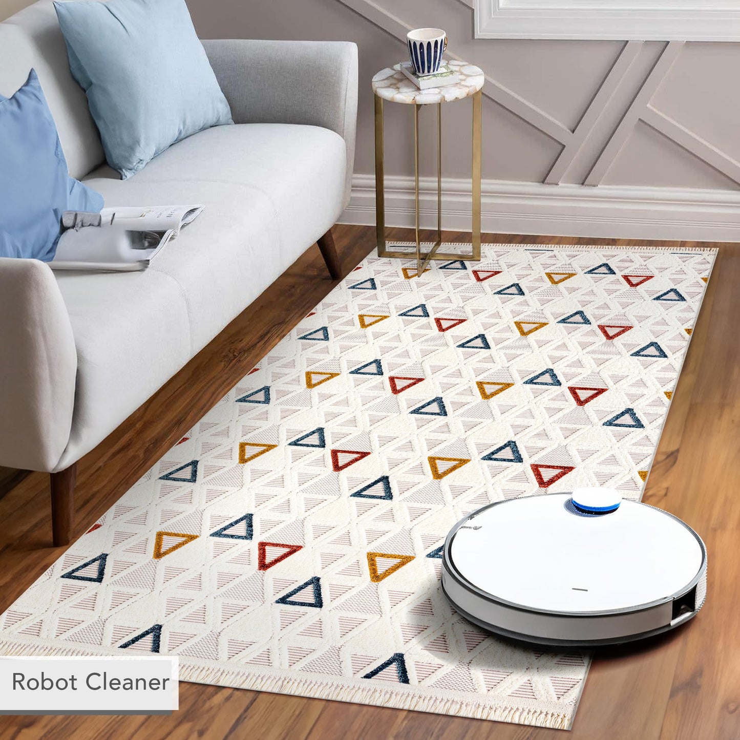 Ljuva Home Area Rug for Living Room, Bedroom & Hallway – Soft & Durable Low Pile Area Rugs – Bohemian, Aztec & Boho Style – Pet & Kid-Friendly, Ideal for High-Traffic Areas (Copy)