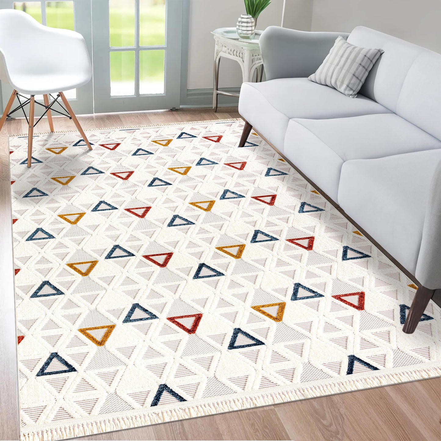 Ljuva Home Area Rug for Living Room, Bedroom & Hallway – Soft & Durable Low Pile Area Rugs – Bohemian, Aztec & Boho Style – Pet & Kid-Friendly, Ideal for High-Traffic Areas (Copy)