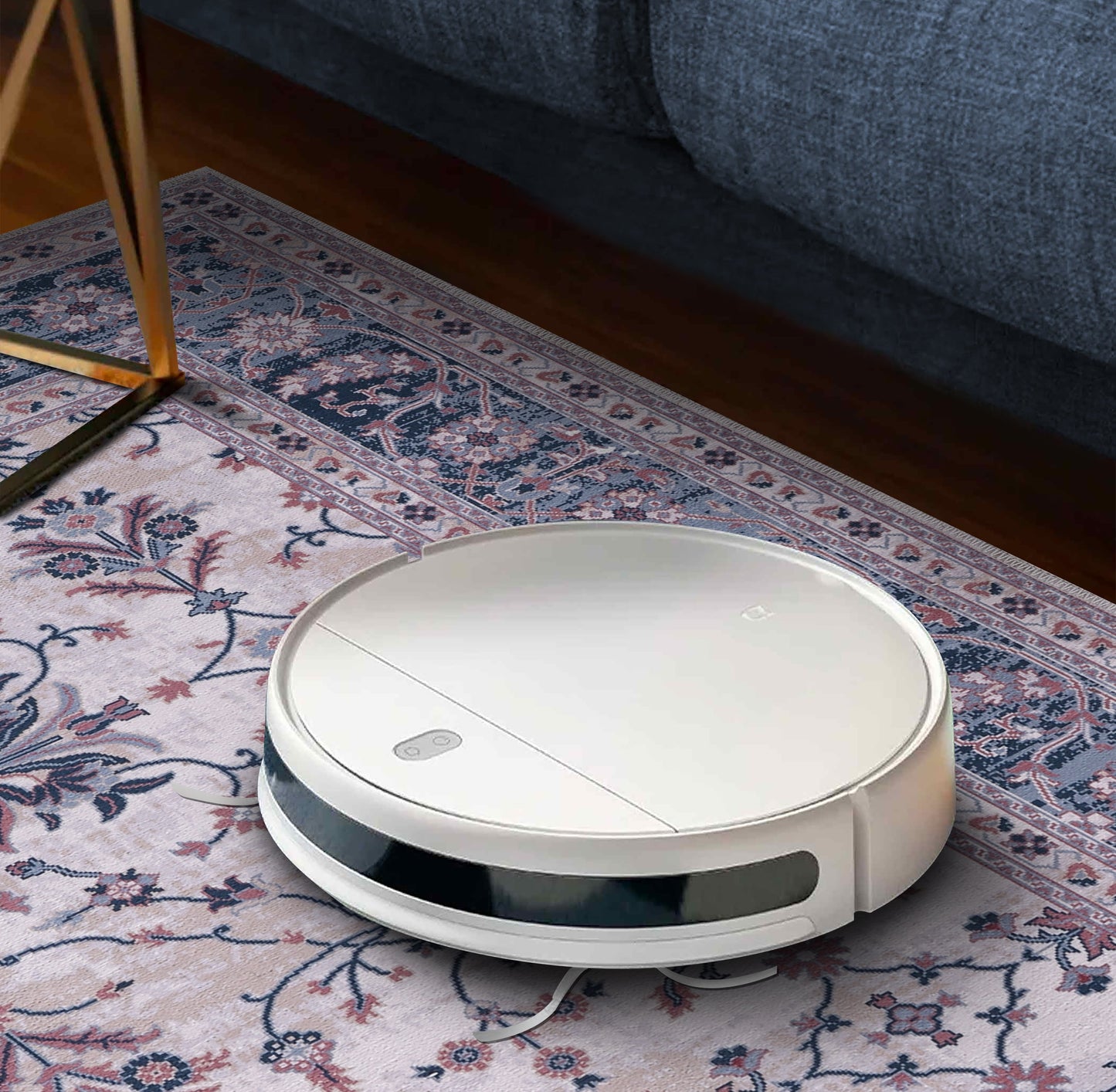 Ljuva Home Kilim Red Medallion Washable Rug Design LD0015