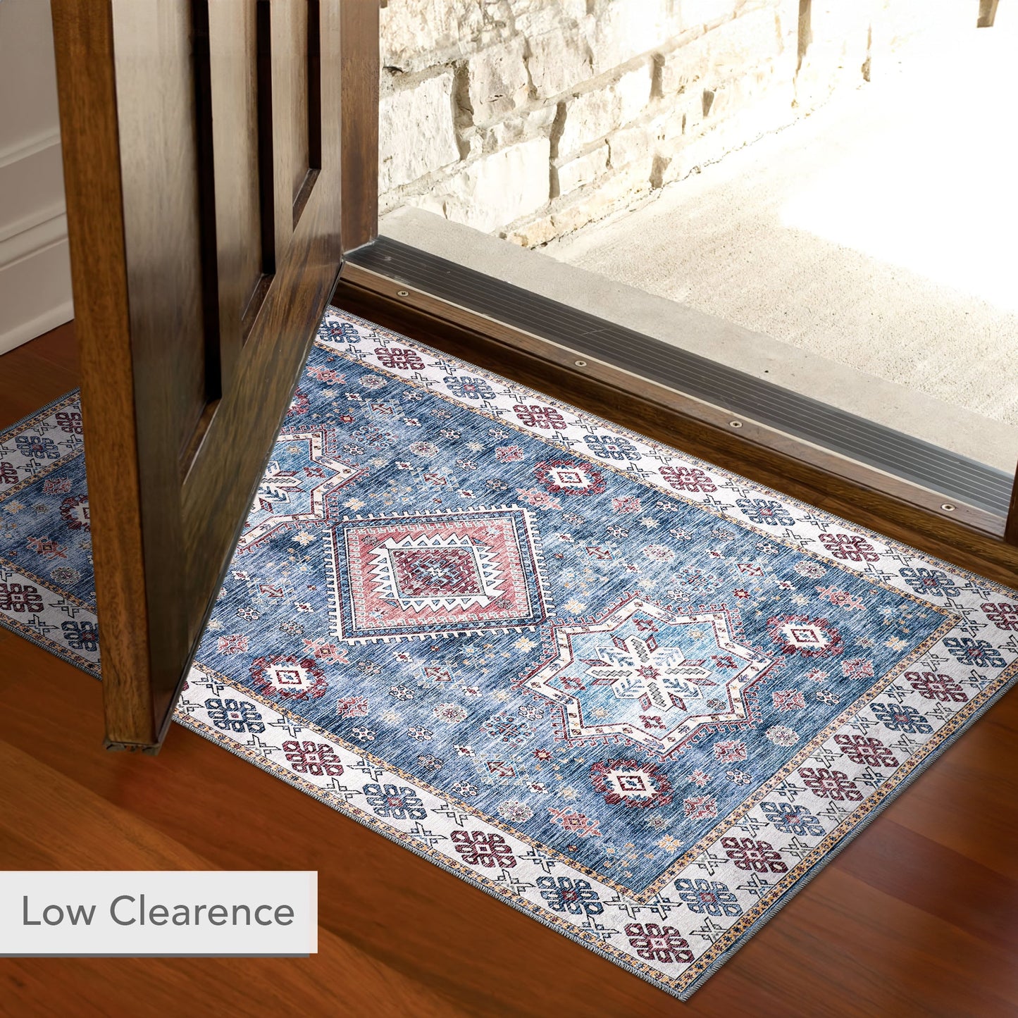 Ljuva Home - Tribal Multicolor Geometric Washable Rug, Design NL1016