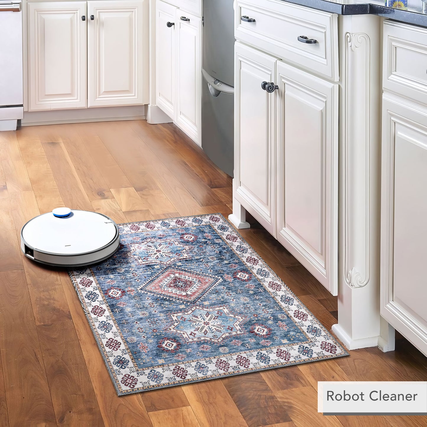 Ljuva Home - Tribal Multicolor Geometric Washable Rug, Design NL1016