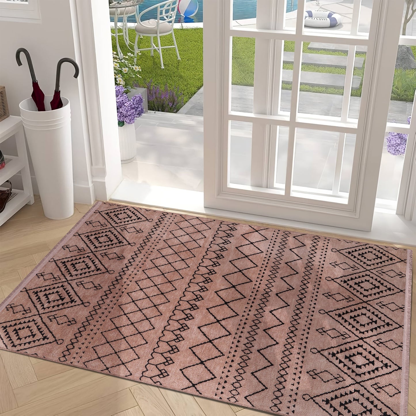 Ljuva Home Machine Washable Rug RW1801 – BROWN Soft Chenille