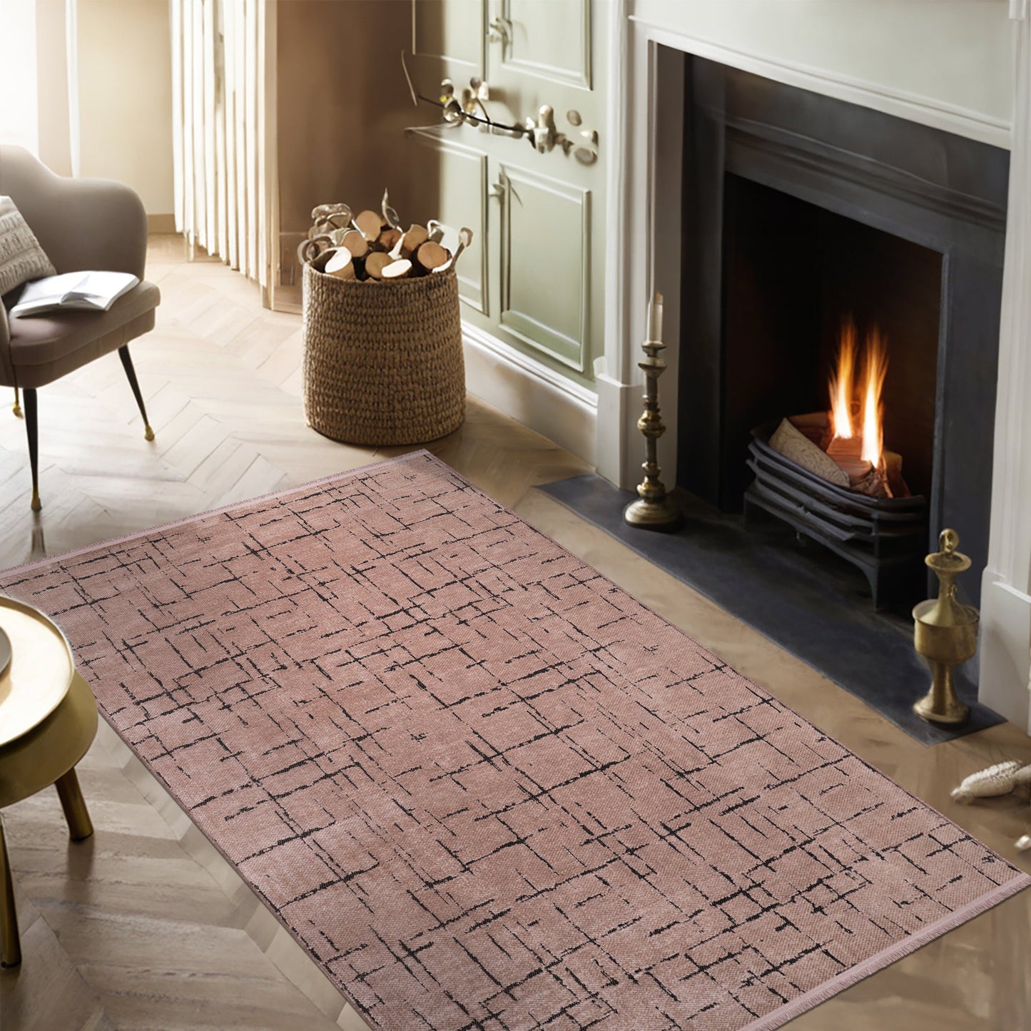 Ljuva Home Machine Washable Rug NT201 – BROWN Soft Chenille