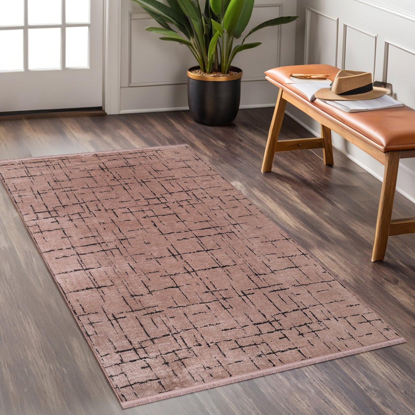 Ljuva Home Machine Washable Rug NT201 – BROWN Soft Chenille