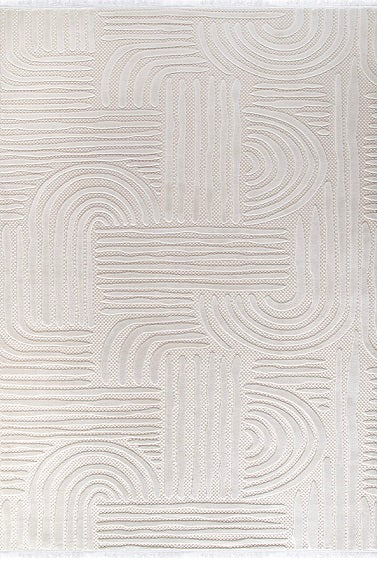 Ljuva Home Cream Modern Boyut BY007 Area Rug – Polypropylene and Polyester, Non‑Shed, Easy‑Clean, Durable | Bedroom, Study, Kids Room, Entryway