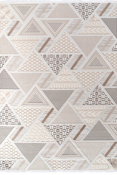 Ljuva Home Cream Modern Boyut BY008 Area Rug – Polypropylene and Polyester, Non‑Shed, Easy‑Clean, Durable | Bedroom, Study, Kids Room, Entryway