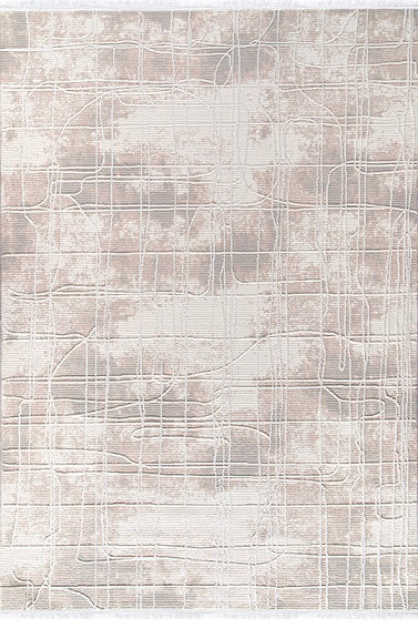 Ljuva Home Cream Modern Boyut BY009 Area Rug – Polypropylene and Polyester, Non‑Shed, Easy‑Clean, Durable | Bedroom, Study, Kids Room, Entryway