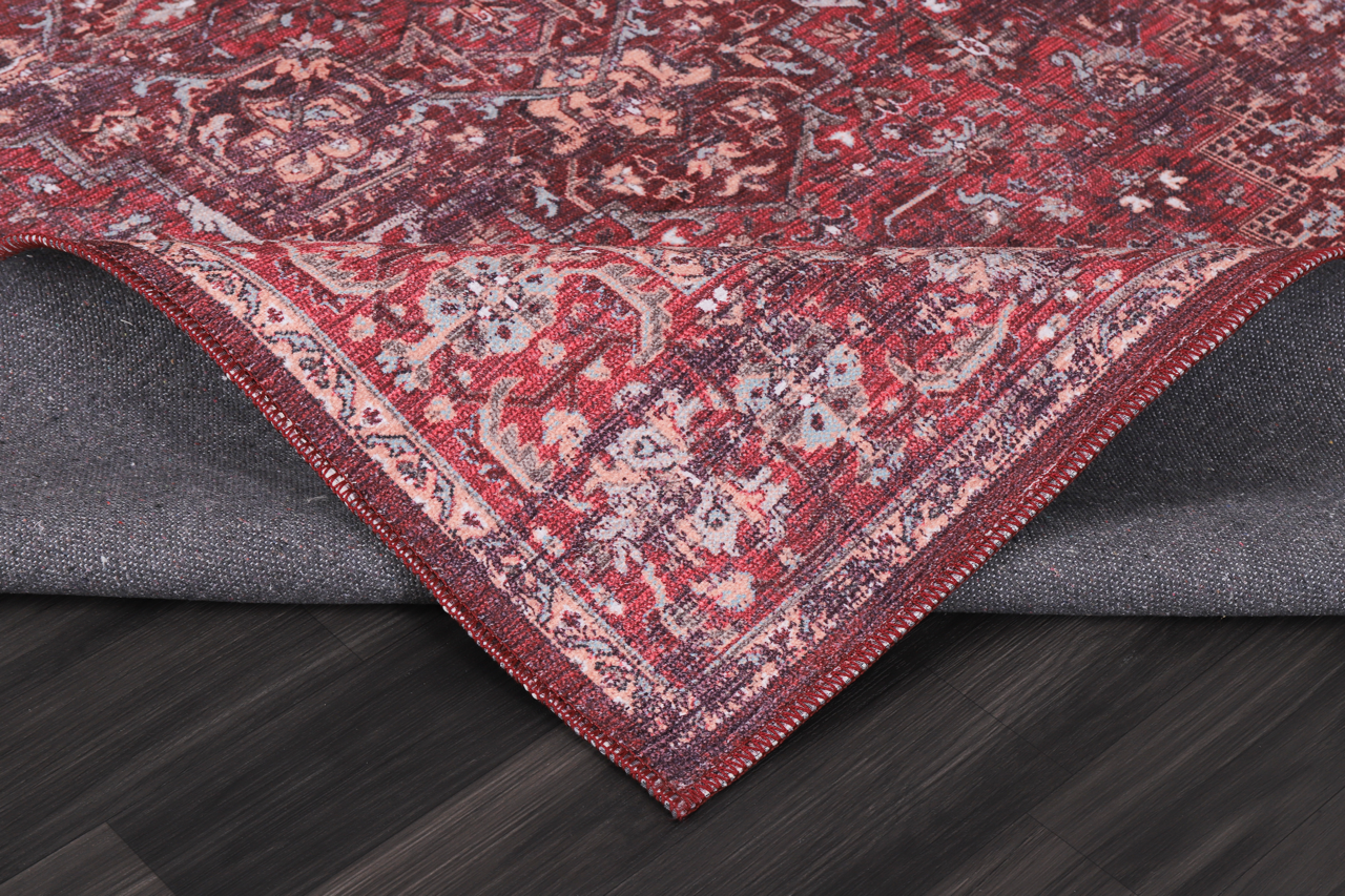 Ljuva Home Tribal Multicolor Geometric Washable Rug Design 1310