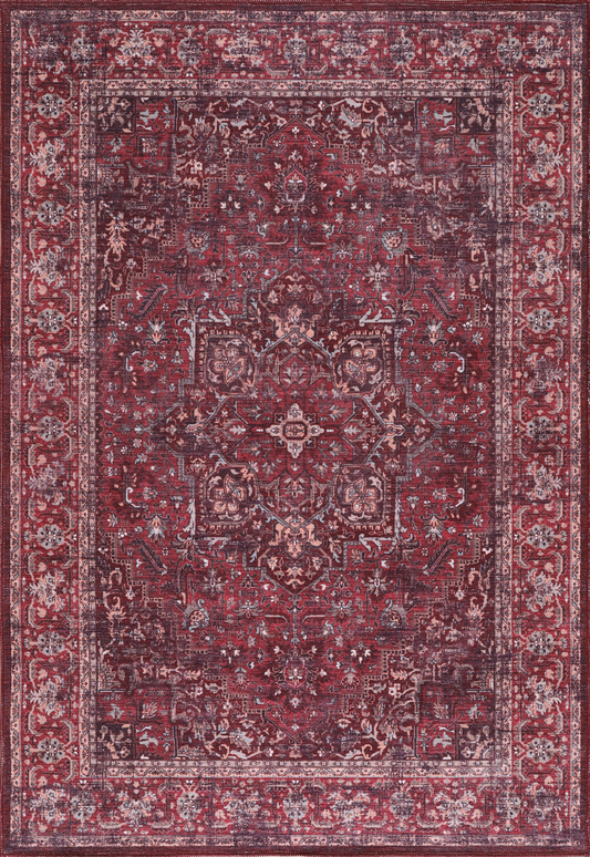 Ljuva Home Tribal Multicolor Geometric Washable Rug Design 1310