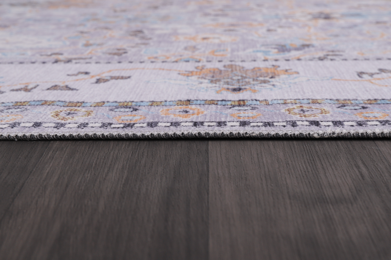 Ljuva Home Kilim Red Medallion Washable Rug Design LD0015