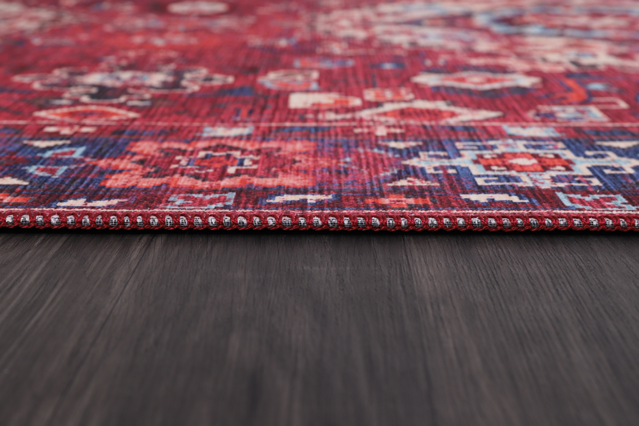 Ljuva Home Geometric Black & White Patchwork Washable Rug Design 1307