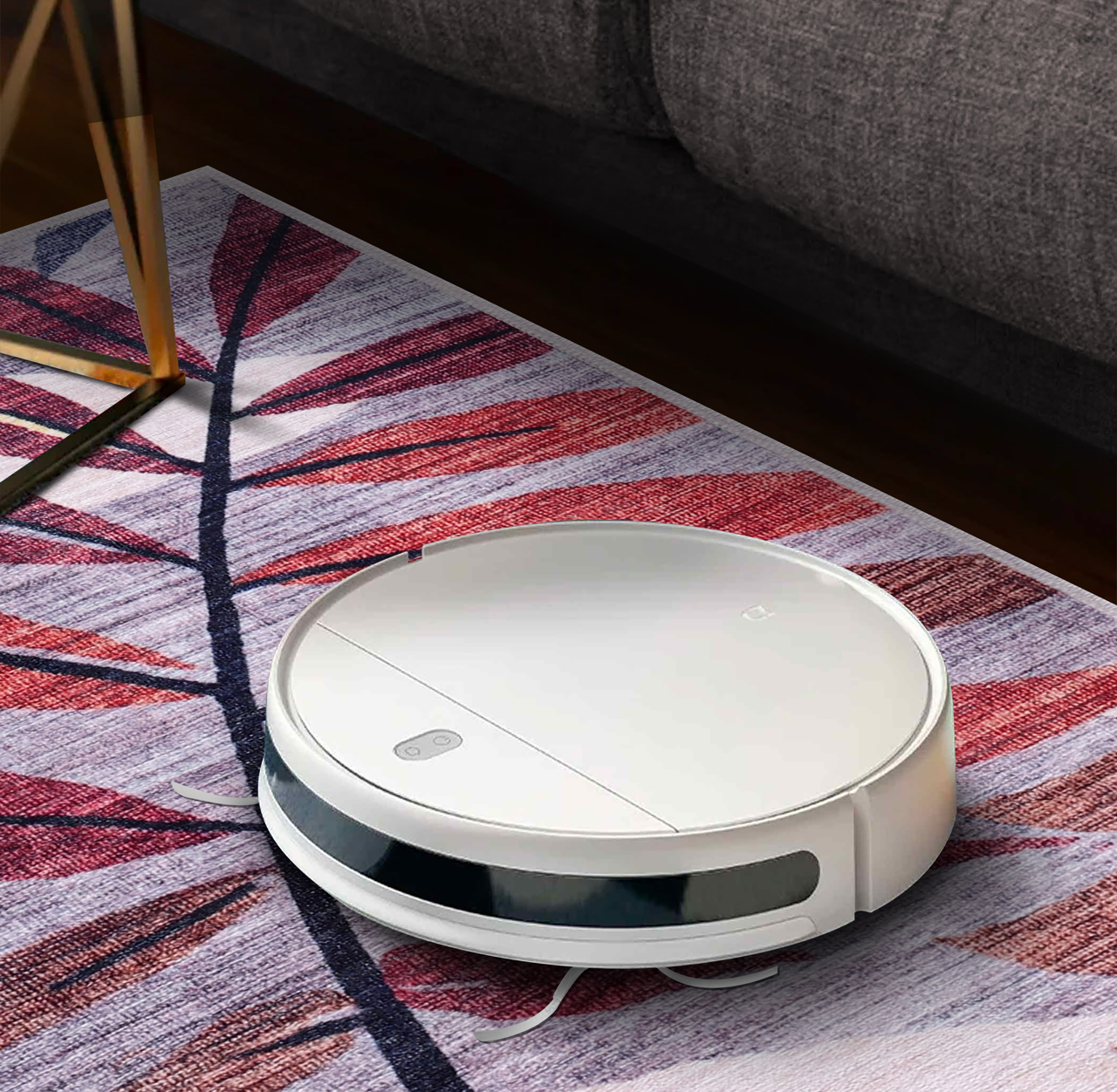 Ljuva Home Modern Beige Floral Washable Rug Design 3001