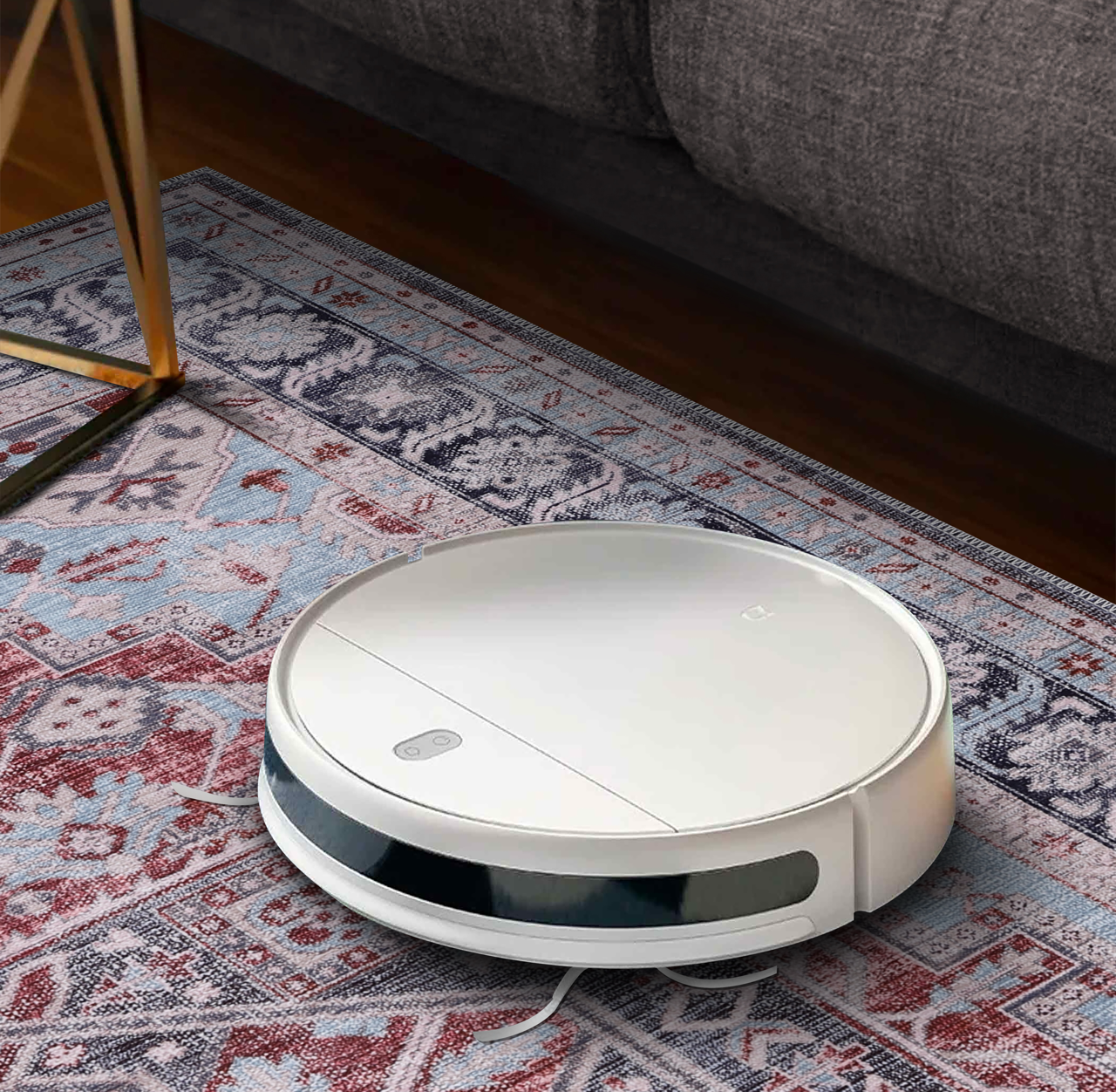 Ljuva Home Bohemian Grey Striped Washable Rug Design K1