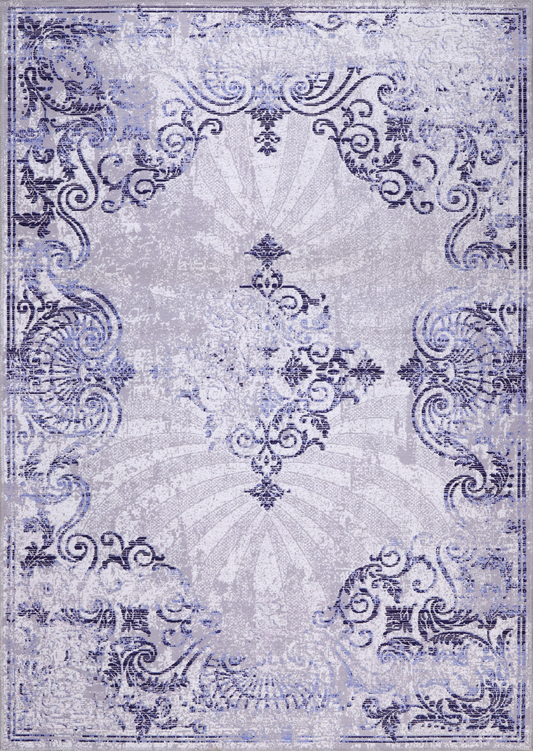 Ljuva Home Modern Beige Floral Washable Rug Design NL1009