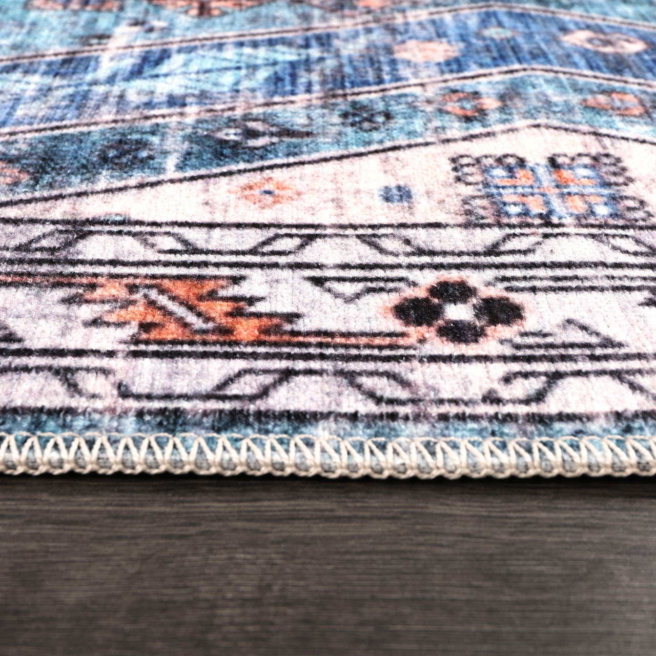 Ljuva Home Ð Kilim Red Medallion Washable Rug Ð Design NL1015