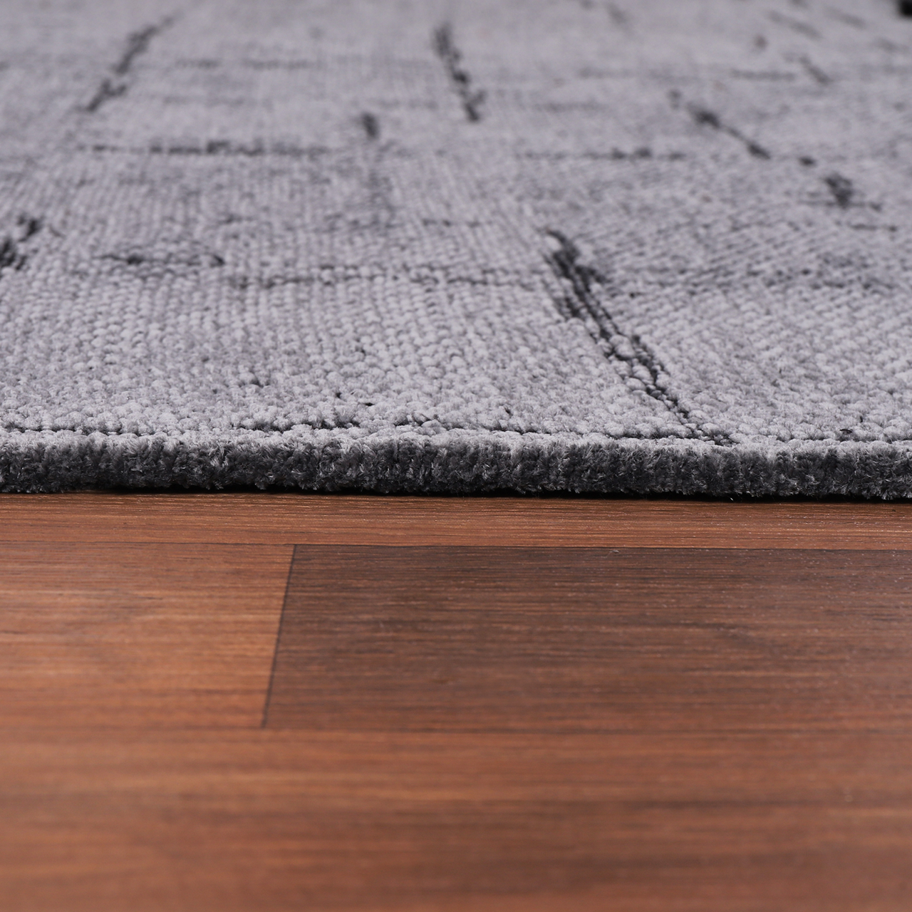 Ljuva Home Machine Washable Rug NT201 – DARK GRAY Soft Chenille