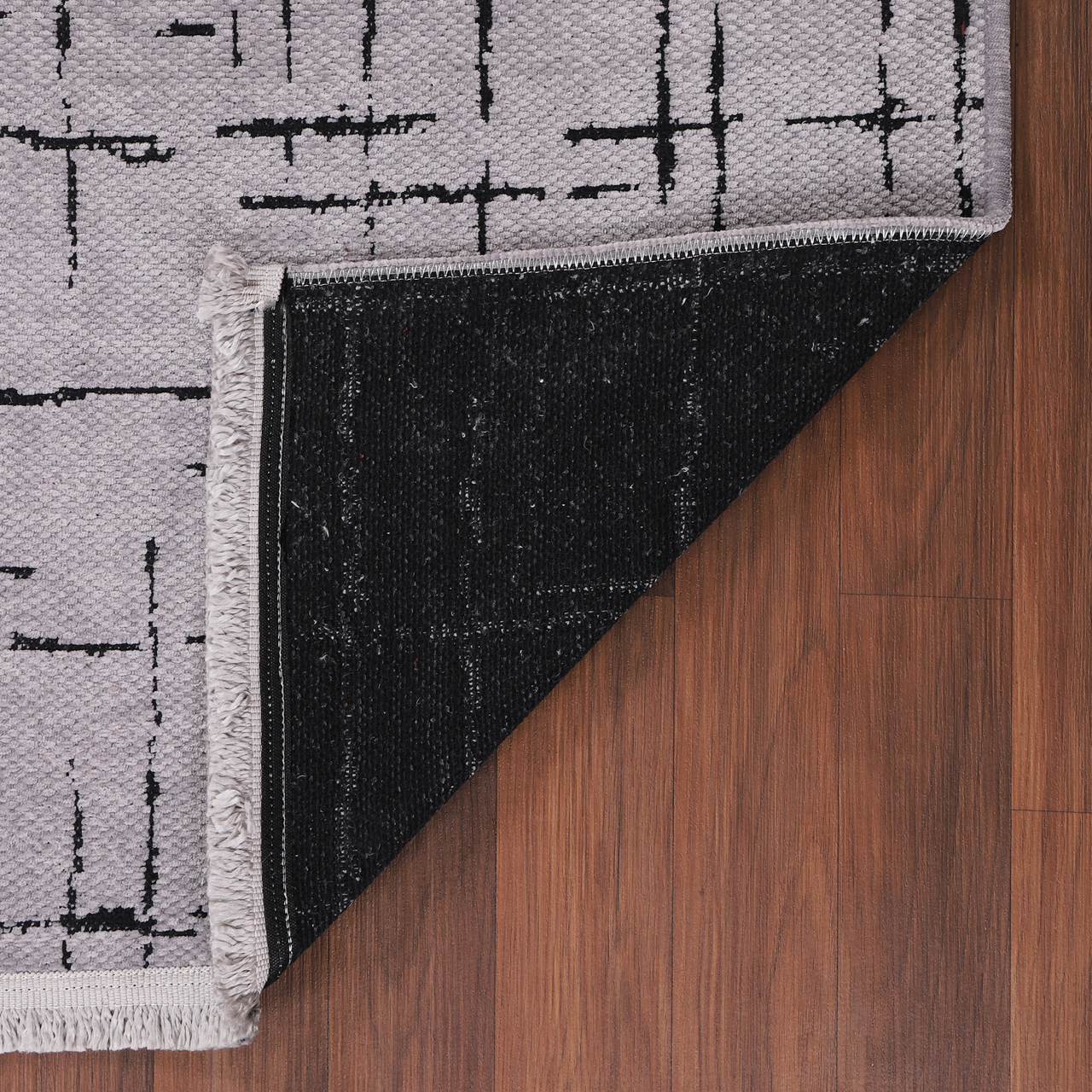 Ljuva Home Machine Washable Rug NT201 – GRAY Soft Chenille