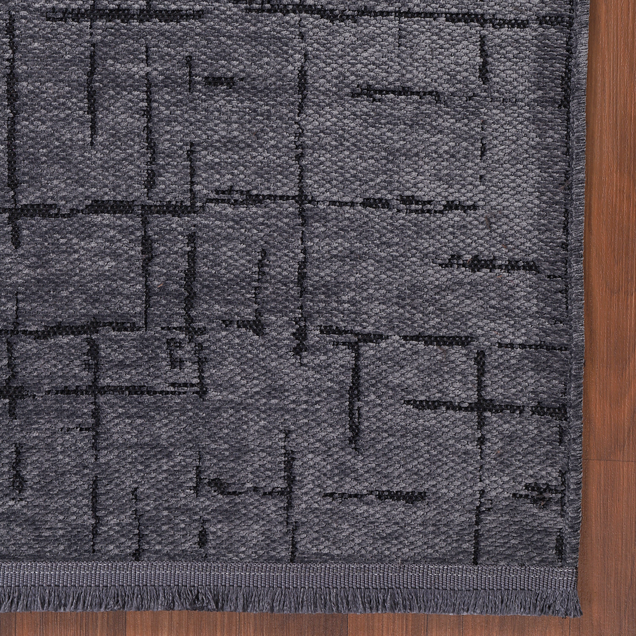 Ljuva Home Machine Washable Rug NT201 – DARK GRAY Soft Chenille
