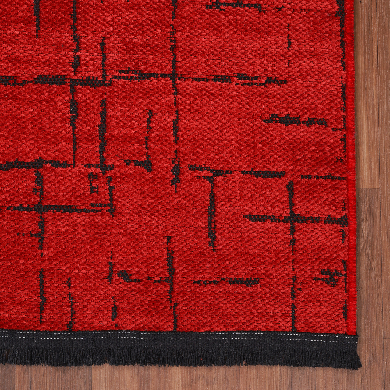 Ljuva Home Machine Washable Rug NT201 – RED Soft Chenille