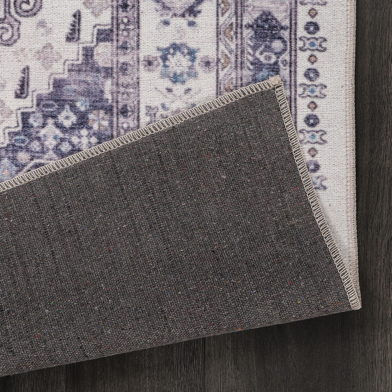 Ljuva Home - Modern Beige Floral Washable Rug - Design KELIM2001