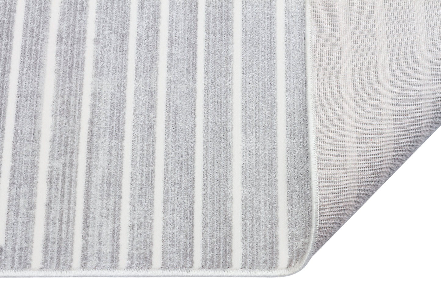 Ljuva Home Grey Modern Cunda CN015 Area Rug – 100% Acrylic, Non‑Shed, Easy‑Clean, Durable | Bedroom, Study, Kids Room, Entryway