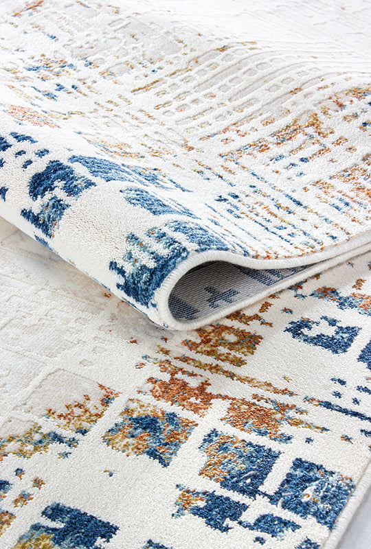 Ljuva Home Cream Modern Zenta ZN001 Area Rug – Acrylic and Polyester, Non‑Shed, Easy‑Clean, Durable | Bedroom, Study, Kids Room, Entryway