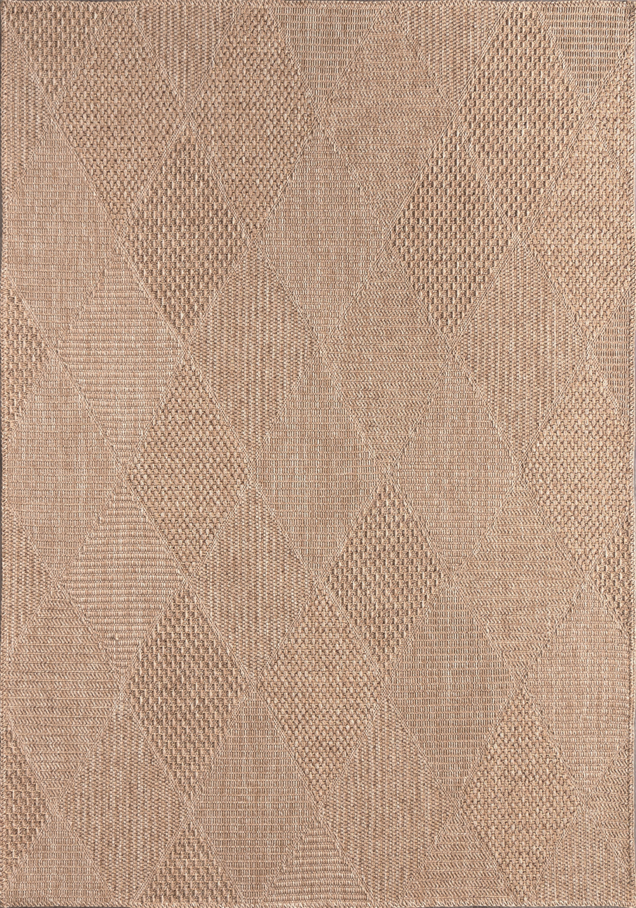 Ljuva Home Brown Kilim Flatweave Doku DH002 Area Rug – Durable Synthetic Fibres, Bedroom, Study, Kids Room, Entryway