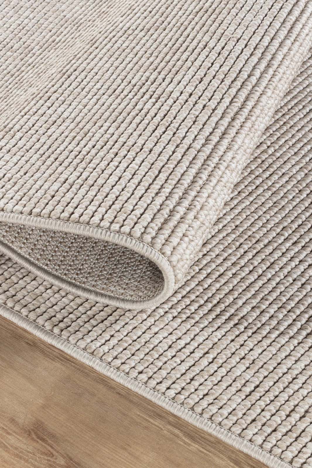 Ljuva Home White Modern Ecoloop EC001 Area Rug – 100% Polyester, Non‑Shed, Easy‑Clean, Durable | Bedroom, Study, Kids Room, Entryway