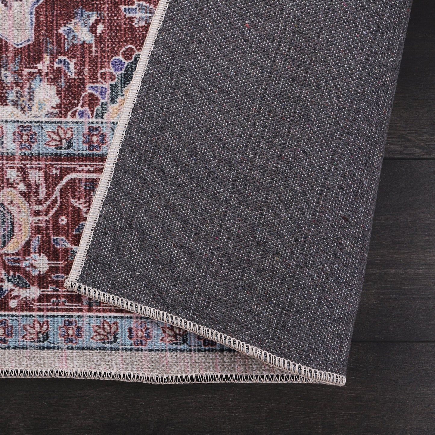 Ljuva Home RW1008 – Machine Washable Persian Medallion Rug | Traditional Oriental Vintage Carpet for Living Room, Bedroom & Dining