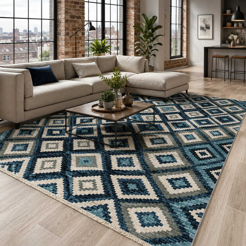 Sumak Denim – washable rug